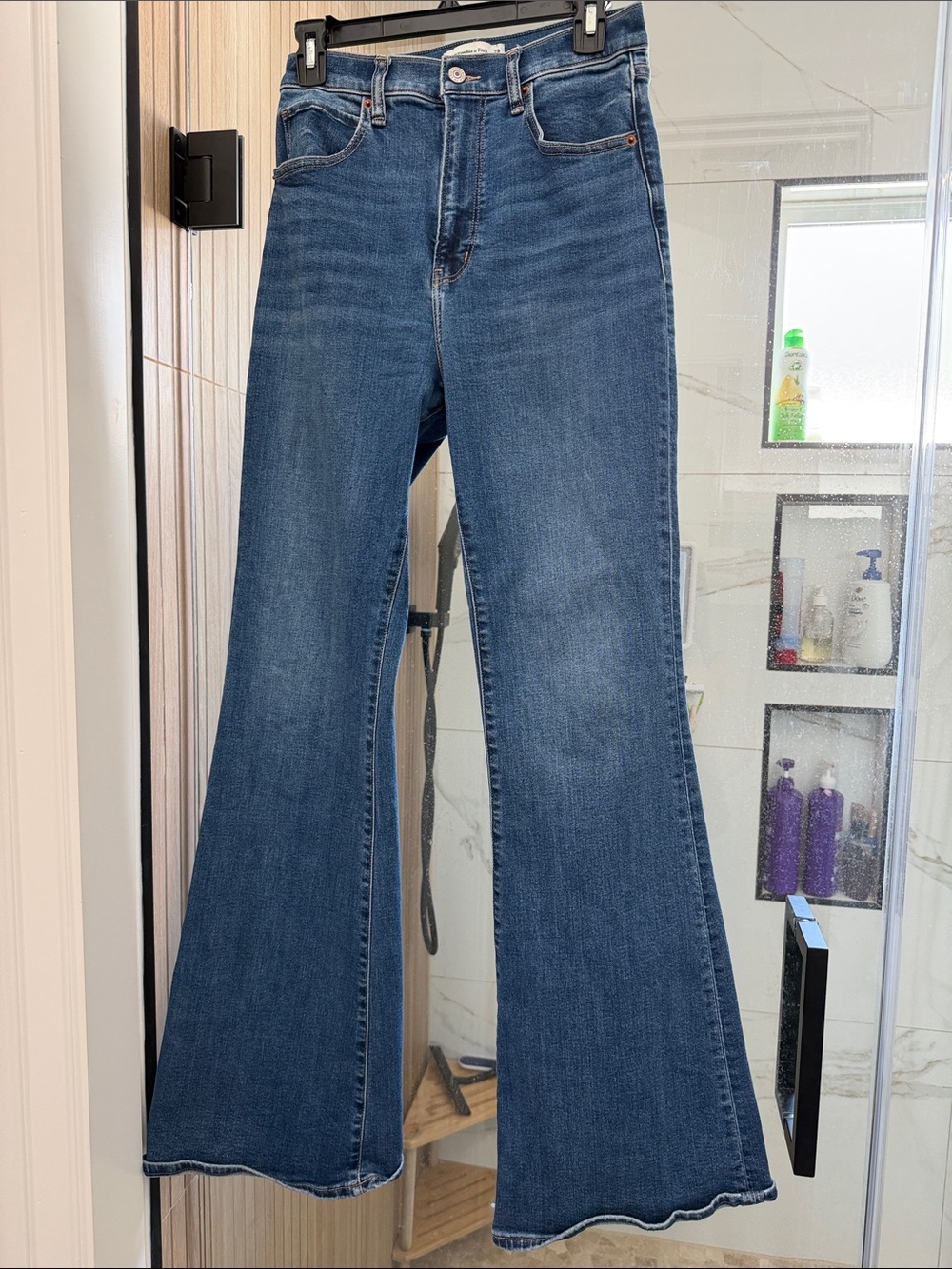 Abercrombie & Fitch Dark Blue Flare Jeans